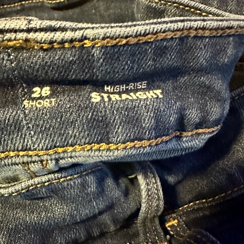High-Rise Straight Jeans